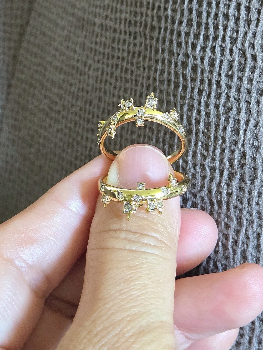 Alexis Bittar Double✌️ Banded Gold💛 Satellite🛰 Ring💍 - Picture 5 of 16